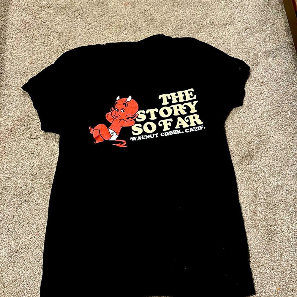 The story so far t shirt men’s small
